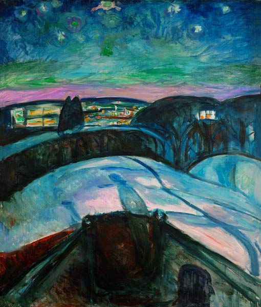 Sternennacht van Edvard Munch