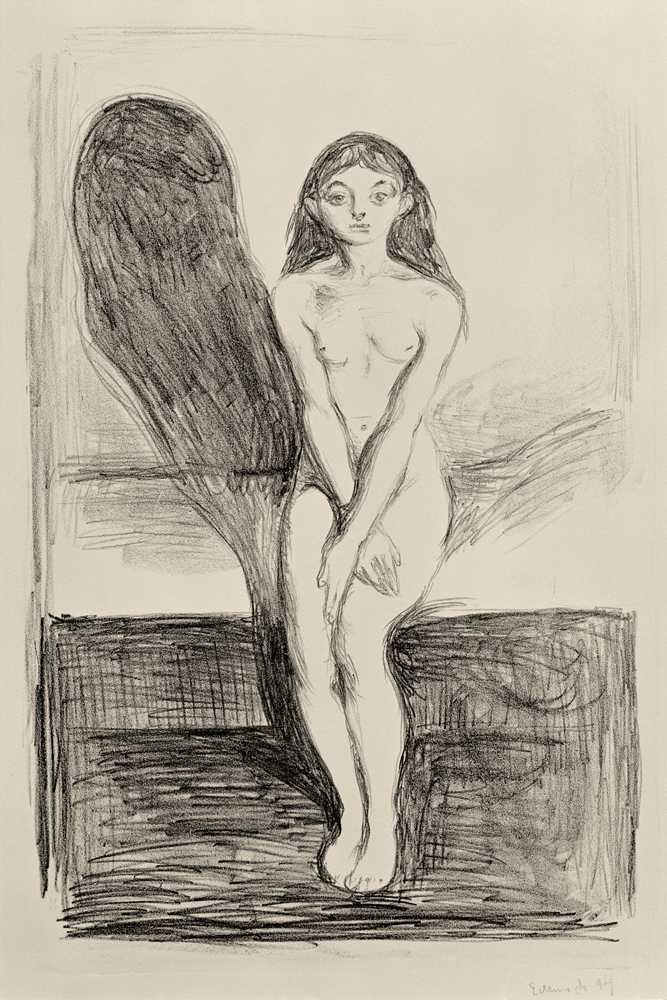Munch, Puberty. The Young Model. van Edvard Munch