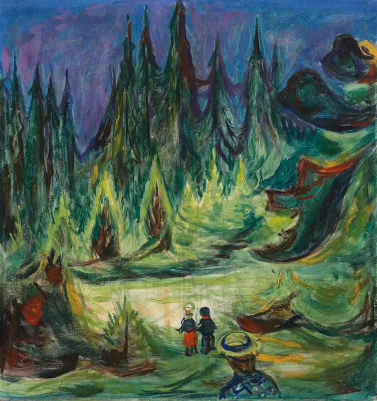 Der Märchenwald van Edvard Munch