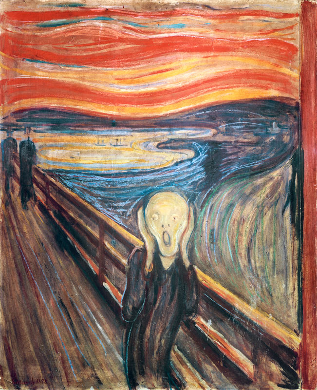 De schreeuw (1893) van Edvard Munch van Edvard Munch