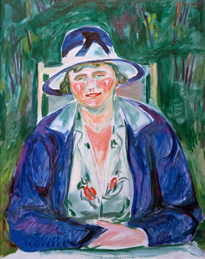 Portrait der Frau Hoffmann van Edvard Munch