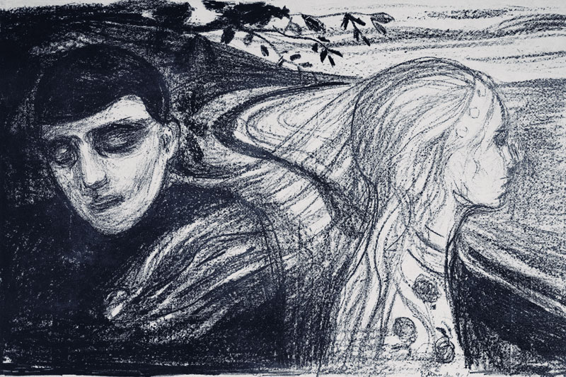 Loslösung II van Edvard Munch