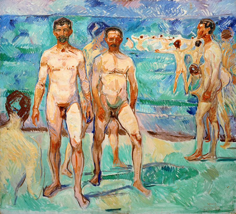 Men on the Beach van Edvard Munch
