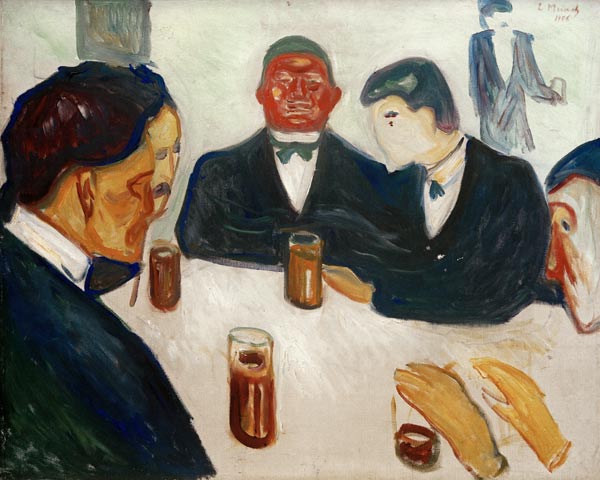 Men Drinking van Edvard Munch