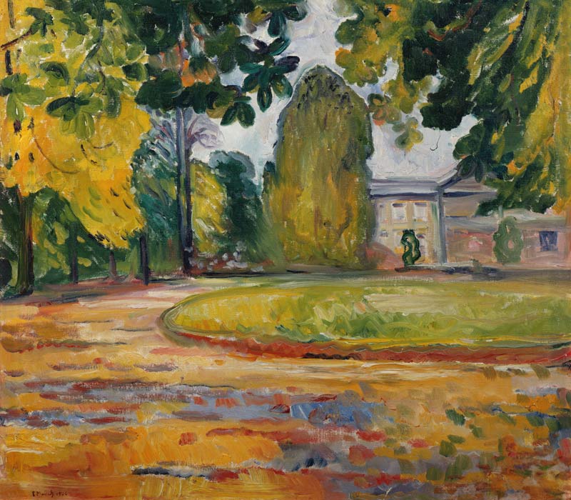 Park in Kösen van Edvard Munch