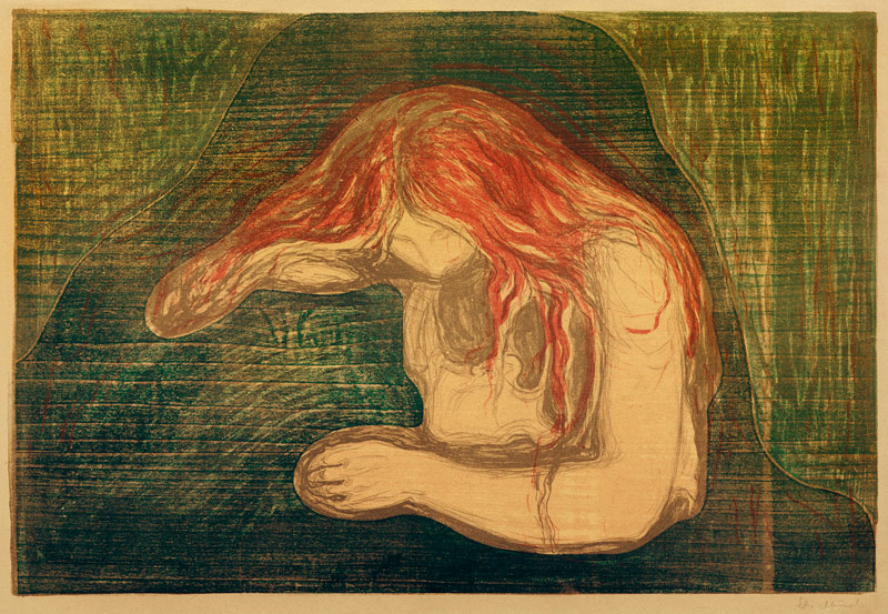 Vampire van Edvard Munch