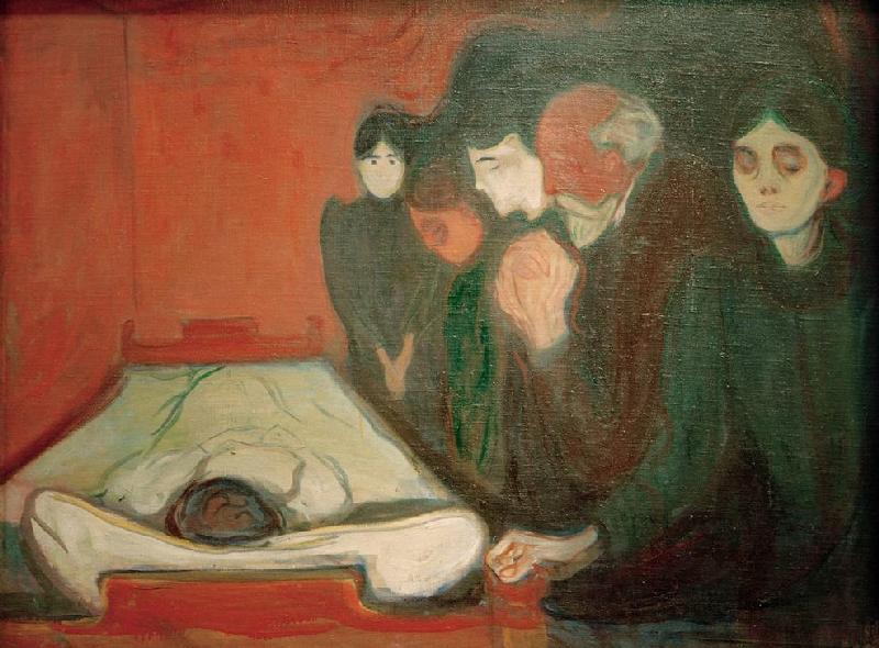 At the deathbed van Edvard Munch