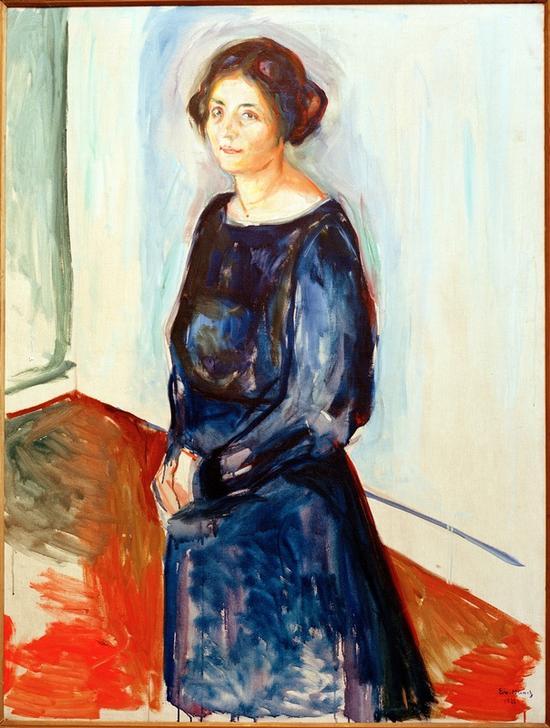 Lady in Blue van Edvard Munch