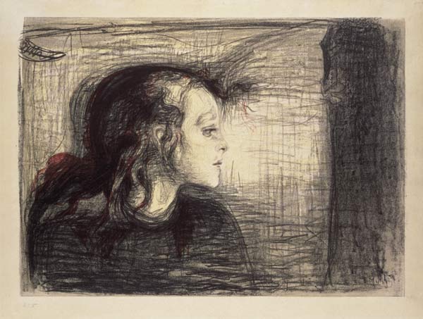 The sick Girl van Edvard Munch