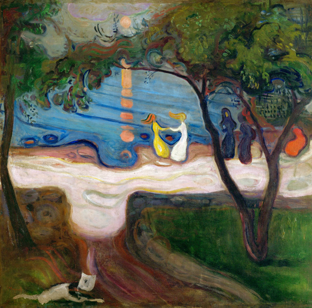 The Dance on the Shore. 1900/02 van Edvard Munch