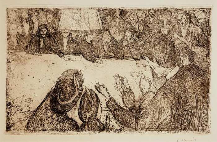 The Roulette Table van Edvard Munch