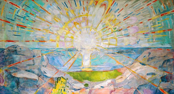 de zon  van Edvard Munch