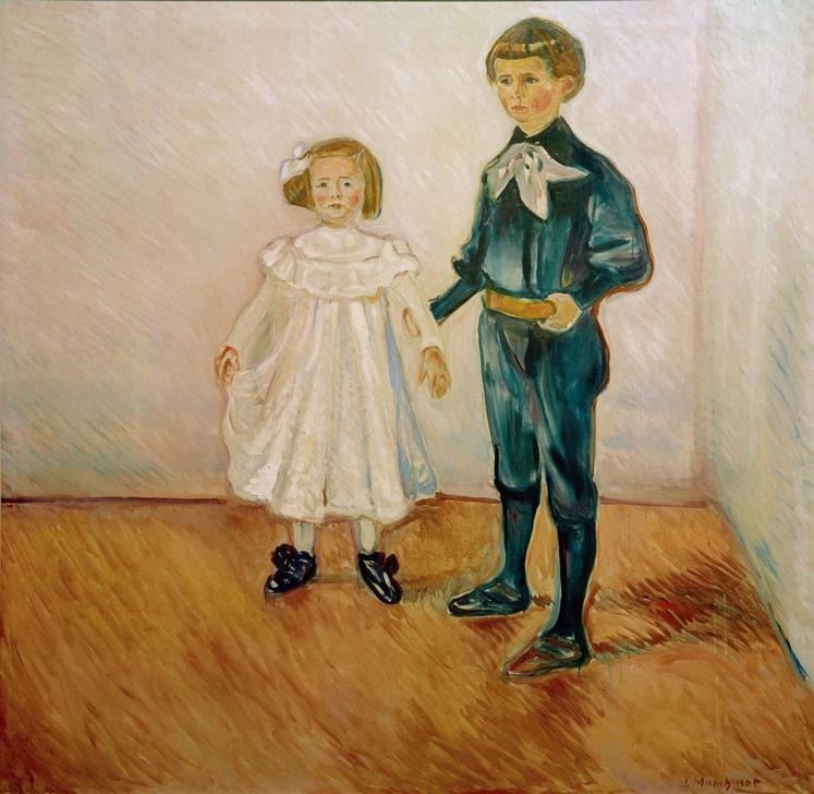 Die Esche-Kinder van Edvard Munch