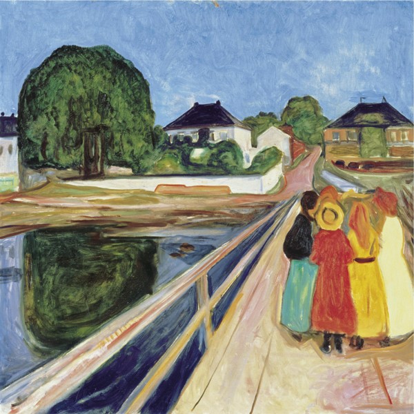 Girls on the bridge van Edvard Munch