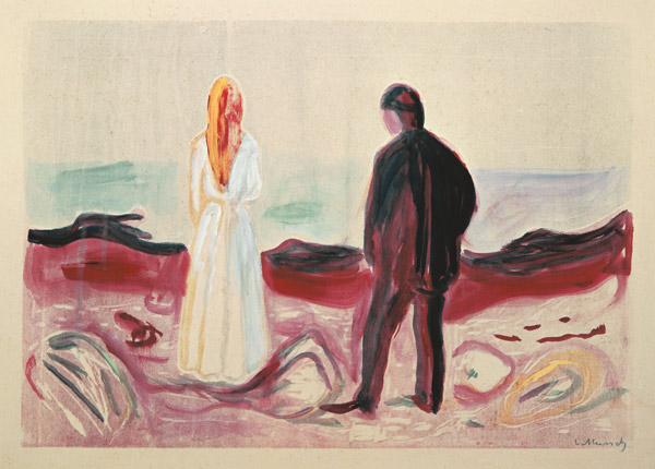 The Lonely Ones van Edvard Munch