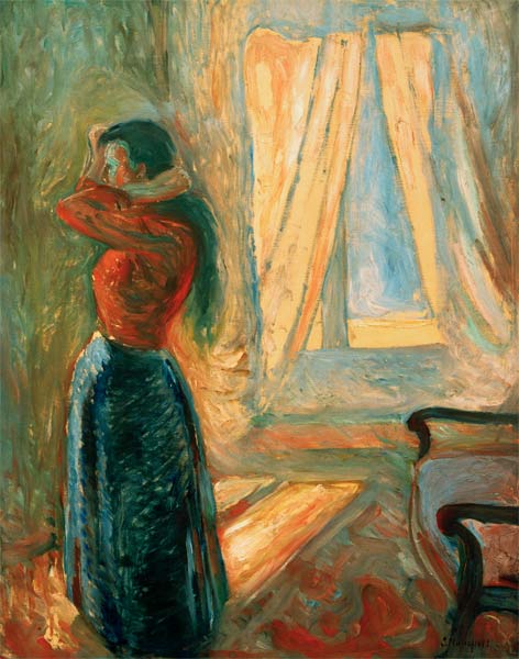 Femme à sa toilette van Edvard Munch