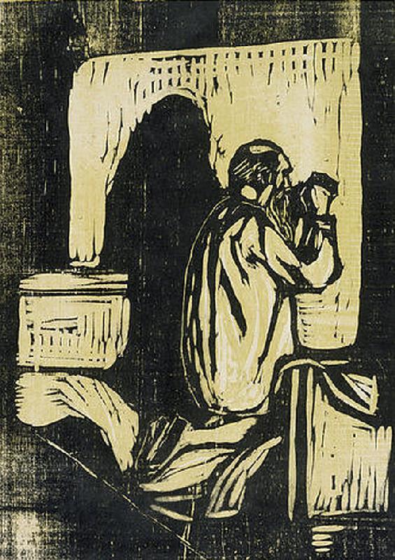 Gebet eines alten Mannes van Edvard Munch