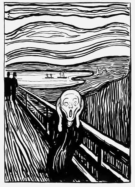Screaming van Edvard Munch