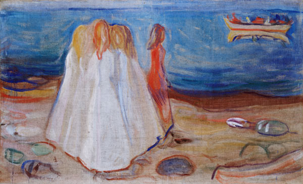 Girls at the Seaside van Edvard Munch