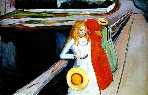 Girls on the Bridge  van Edvard Munch