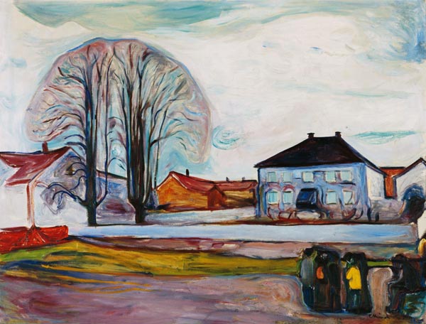 House in Aasgaardstrand van Edvard Munch
