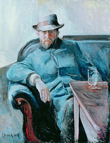 Portrait of Hans Jaeger van Edvard Munch