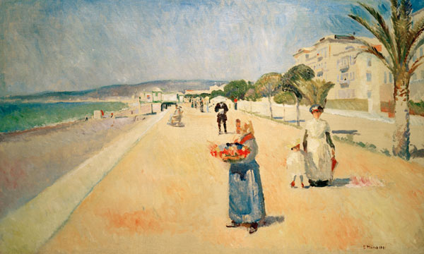 Promenade des Anglais, Nice van Edvard Munch