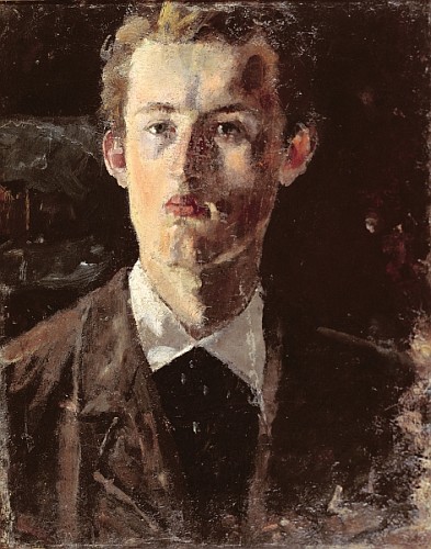 Self portrait van Edvard Munch