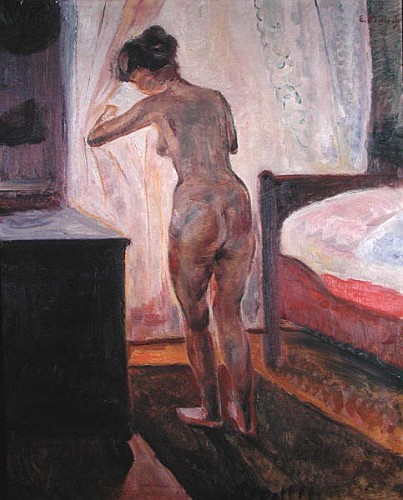 Standing Nude at the Window van Edvard Munch