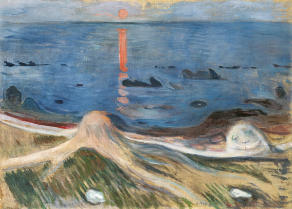 Beach mysticism van Edvard Munch