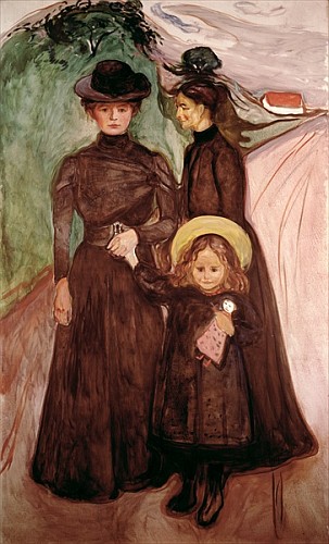 The Family on the Road  van Edvard Munch