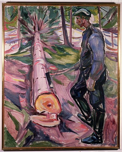 The Woodcutter  van Edvard Munch