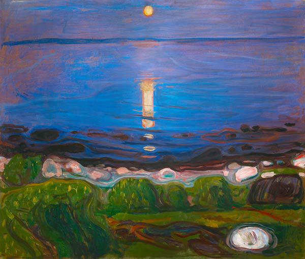 Zomeravond op het strand - Edvard Munch