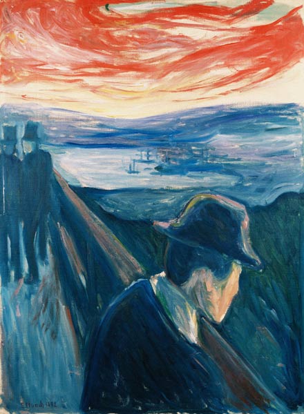 Wanhoop (1892) van Edvard Munch