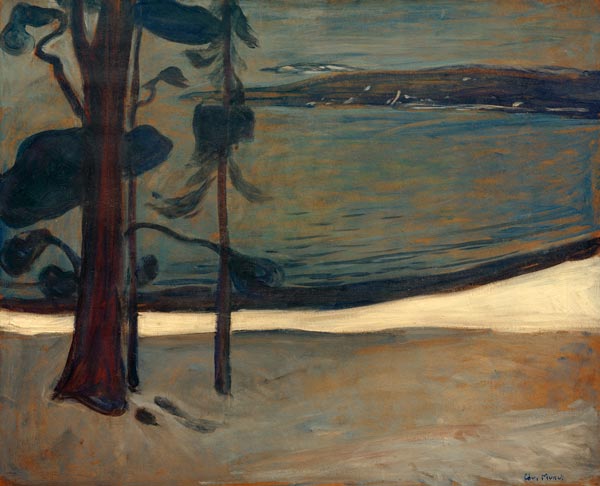 Winter in Nordstrand van Edvard Munch