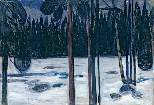 Winter Landscape  van Edvard Munch