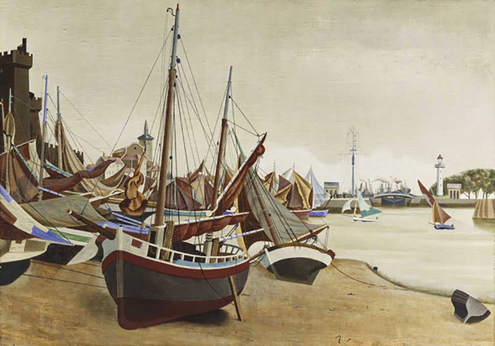 La Rochelle, 1923 van Edward Alexander Wadsworth