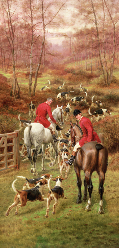Hunting Scene van Edward Algernon Stuart Douglas