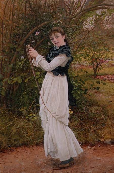 Skipping, portrait of the artist's daughter, Barbara van Edward Killingsworth Johnson
