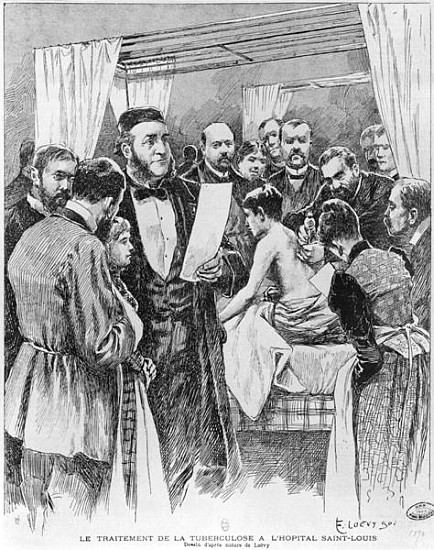 The treatment of tuberculosis at St. Louis hospital, Paris van Edward Loevy