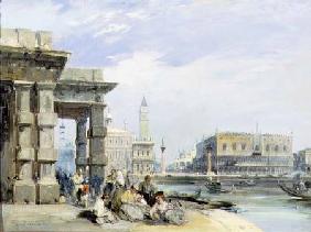 View of the Piazzetta and the Palazzo Ducale from the Dogana di Mare, Venice