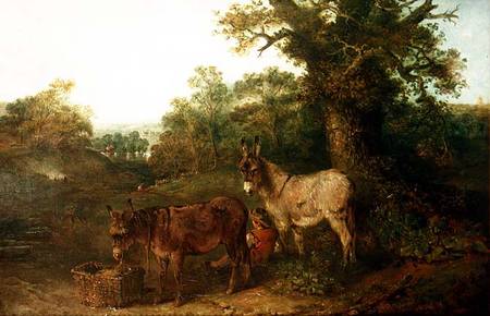 Donkeys in a Glade van Edward Robert Smythe