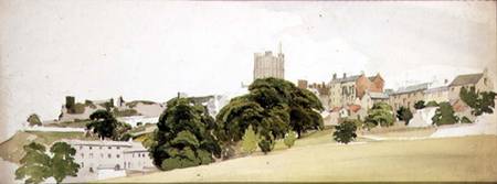 A View of Richmond Castle, Yorkshire van Edward W. Robinson