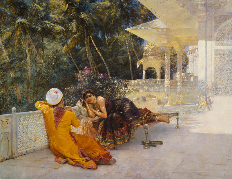 The Princess of Bengal, c.1889 (oil on canvas) van Edwin Lord Weeks