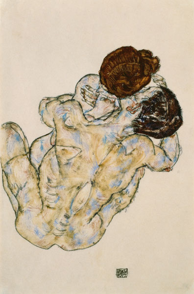 Omhelzing van Egon Schiele
