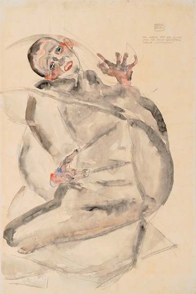 I Will Gladly Endure for Art and My Loved Ones van Egon Schiele