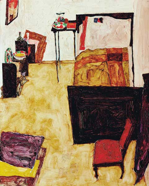 Mein Wohnzimmer van Egon Schiele
