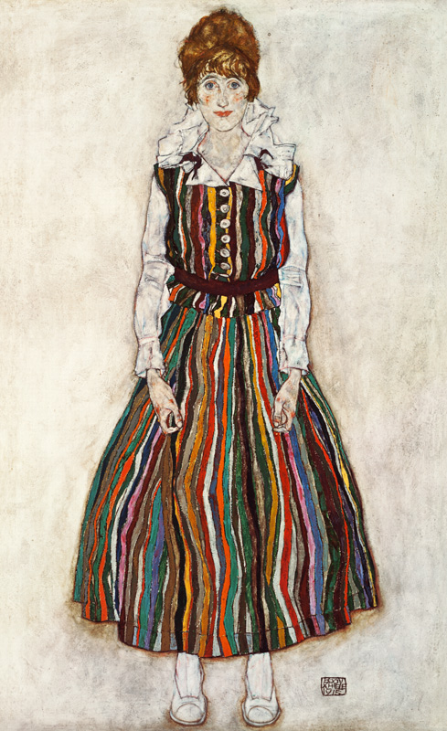 Portrait of Edith Schiele, the artist's wife van Egon Schiele