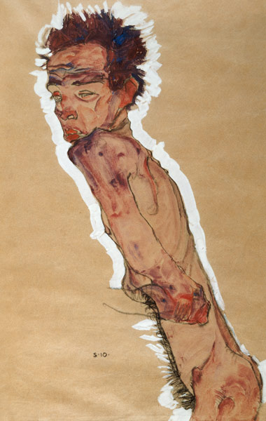 Self Portrait Nude van Egon Schiele
