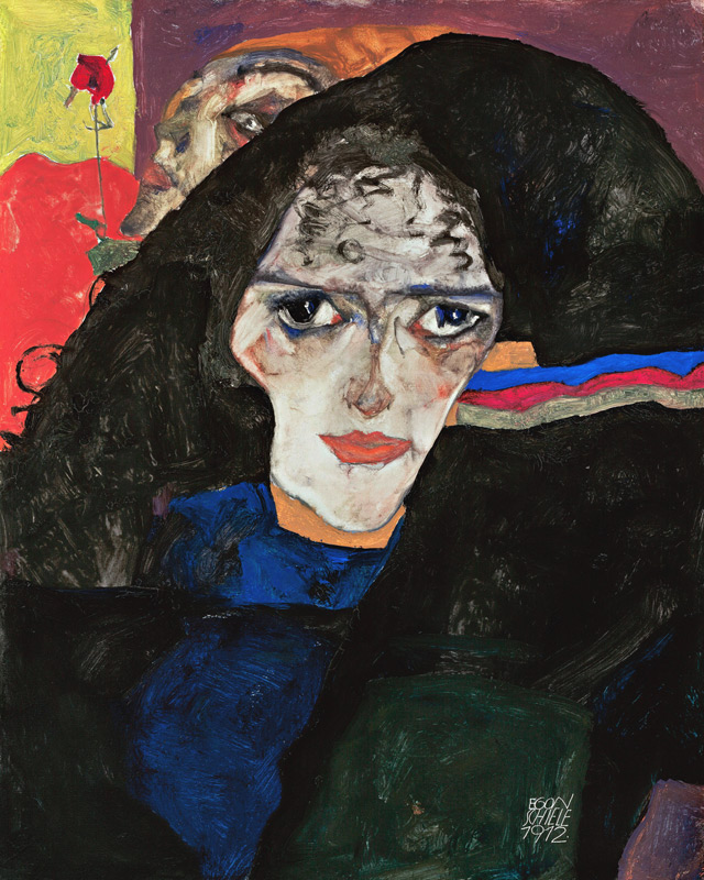 Mourning Woman van Egon Schiele
